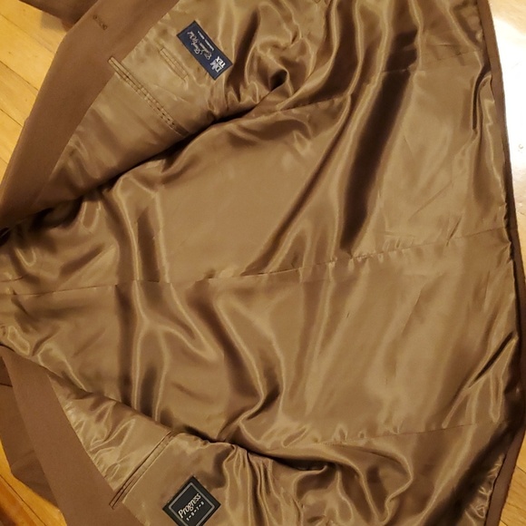 NWOT Progress 1878 wool and cashmere brown suit jacket. Size 40S. Turkey. - Picture 12 of 12
